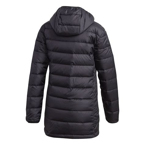 parka adidas schwarz herausnehmbar|adidas Women's Essentials Light Down Hooded Parka.